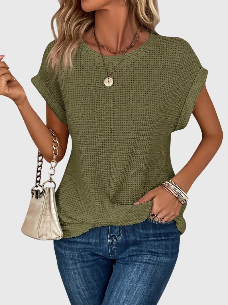 Annie | Elegant Blouse with Crew Neck