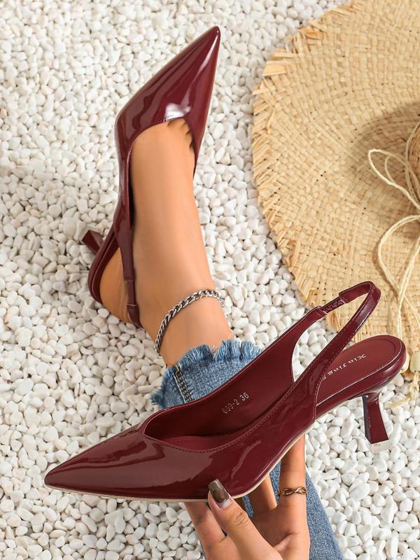 CLARA™ - Women Pointed Toe Slingback Heels for Work &amp; Daily Wear