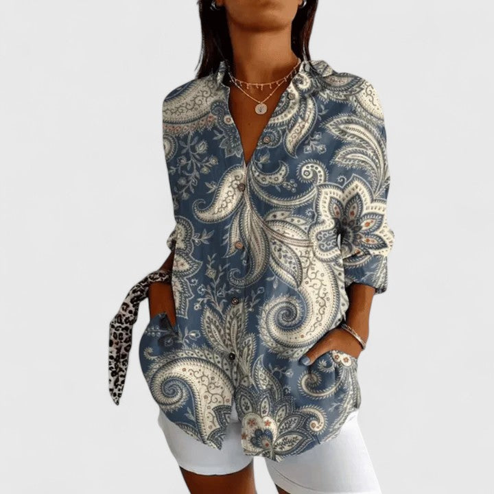 Annie | Elegant Floral Blouse