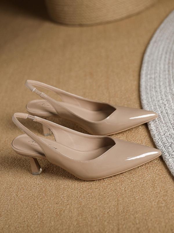 CLARA™ - Women Pointed Toe Slingback Heels for Work &amp; Daily Wear
