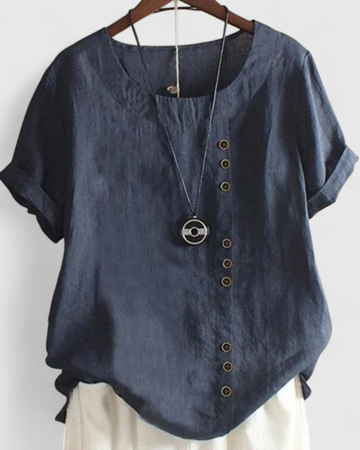 Annie | Comfortable Short Sleeve Blouse