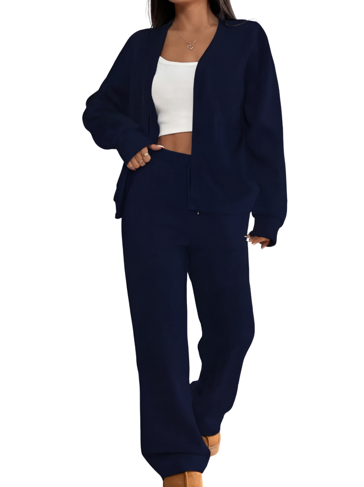 LAUREL™ – Casual Cardigan &amp; Lounge Trousers Matching Set
