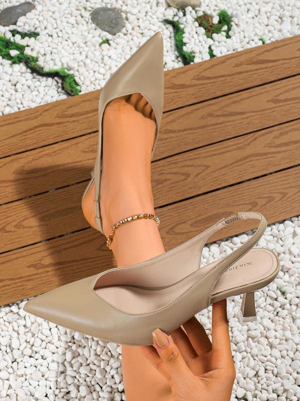 CLARA™ - Women Pointed Toe Slingback Heels for Work &amp; Daily Wear