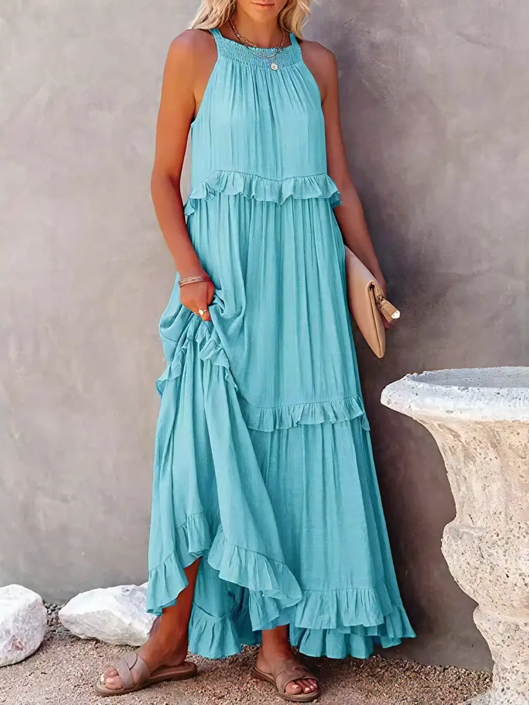 CHERRY™ - Flow &amp; Flutter Maxi Dress