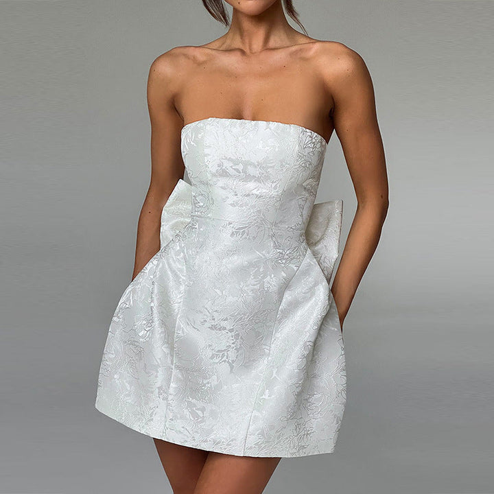 CAROLINE™ - Elegant Strapless A-Line Tube Dress for Summer &amp; Dating