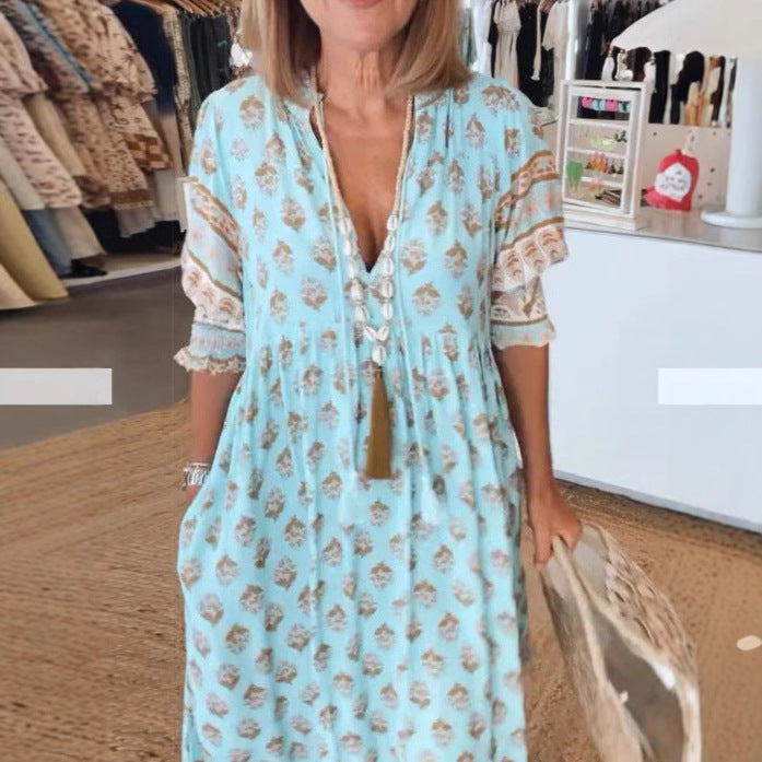 LAOISE™ - Boho Midi Dress