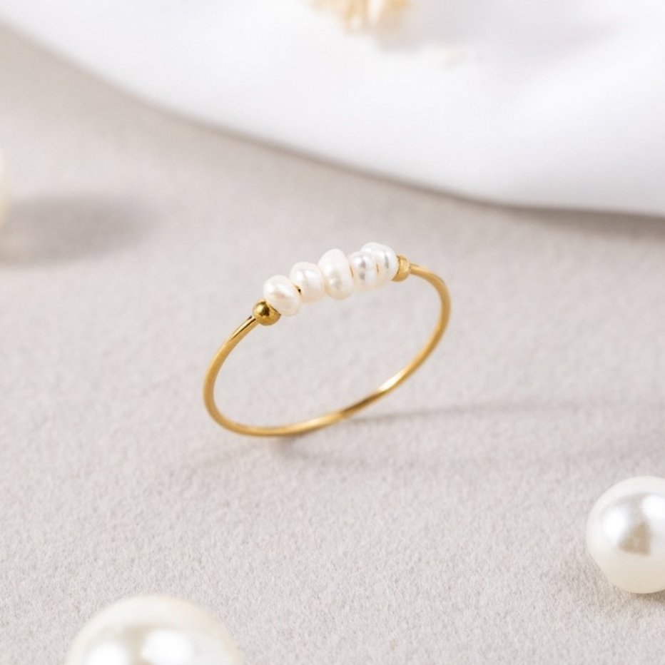 Bague Classique avec Perle d&