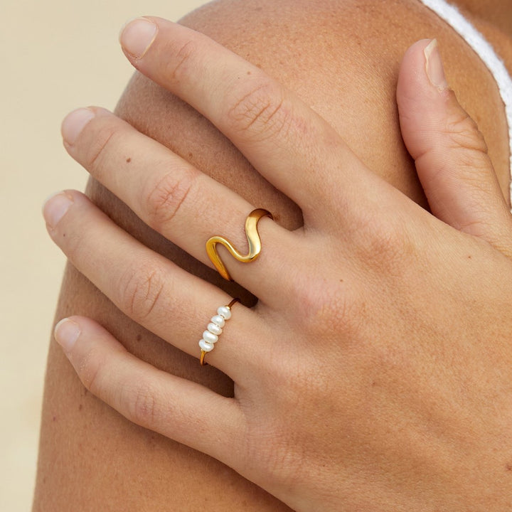 Bague Classique avec Perle d&