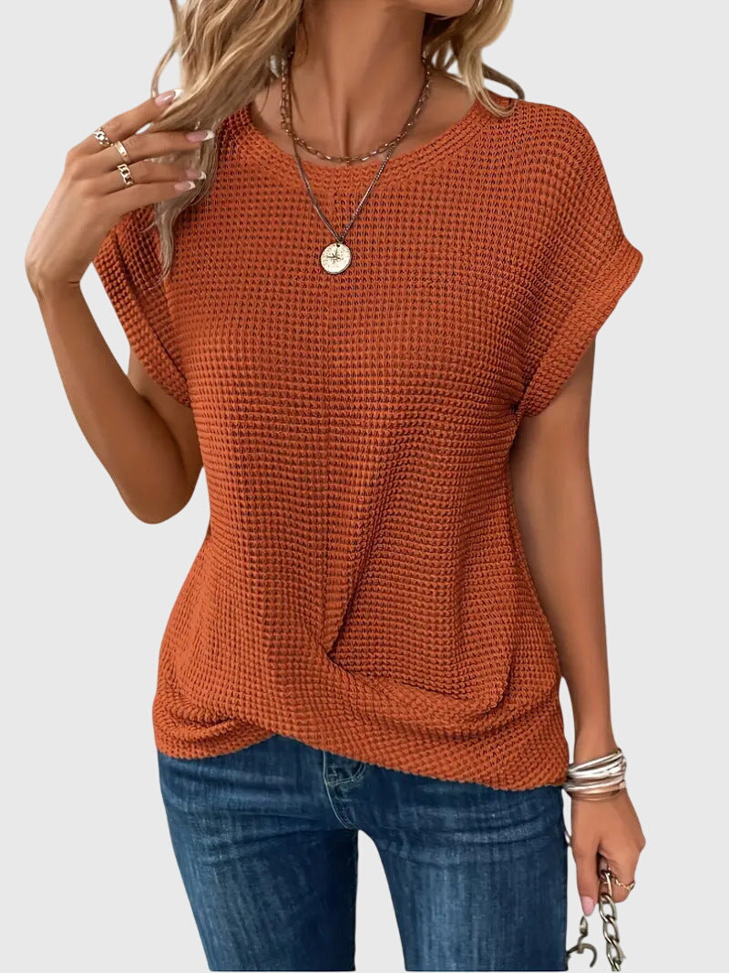 Annie | Elegant Blouse with Crew Neck
