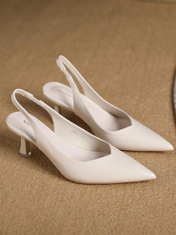CLARA™ - Women Pointed Toe Slingback Heels for Work &amp; Daily Wear