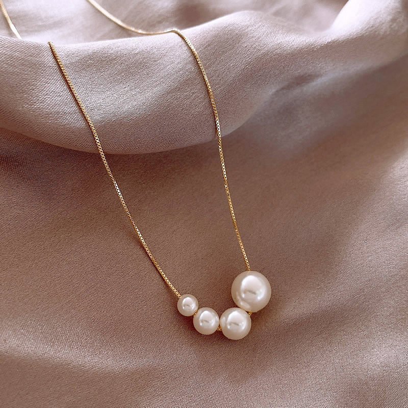 Collier en Or avec Perles d&