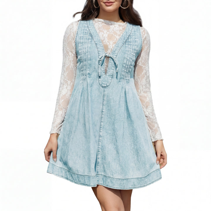 OLLIE™ – Soft A Line Sleeveless Mini Dress