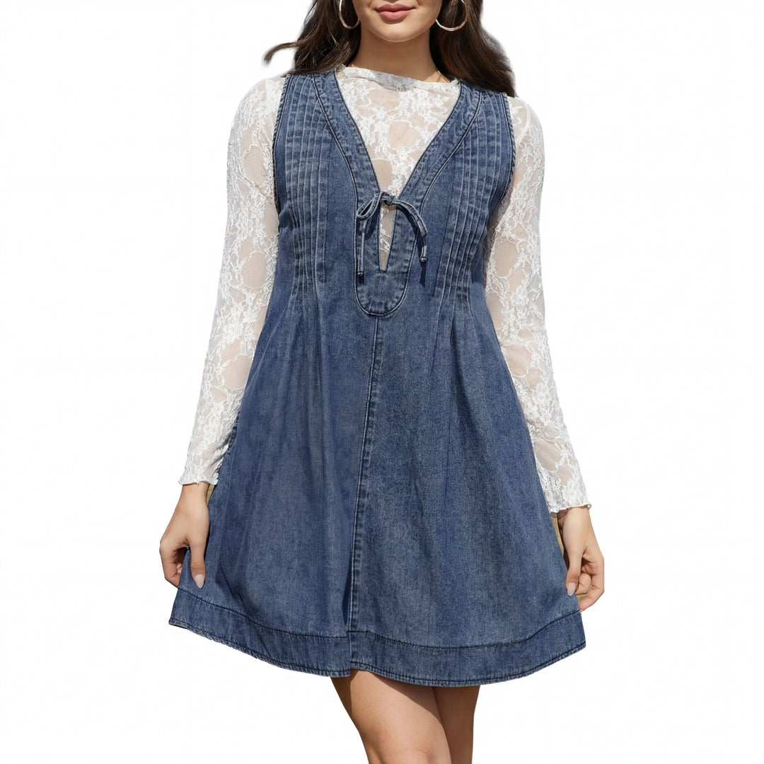 OLLIE™ – Soft A Line Sleeveless Mini Dress